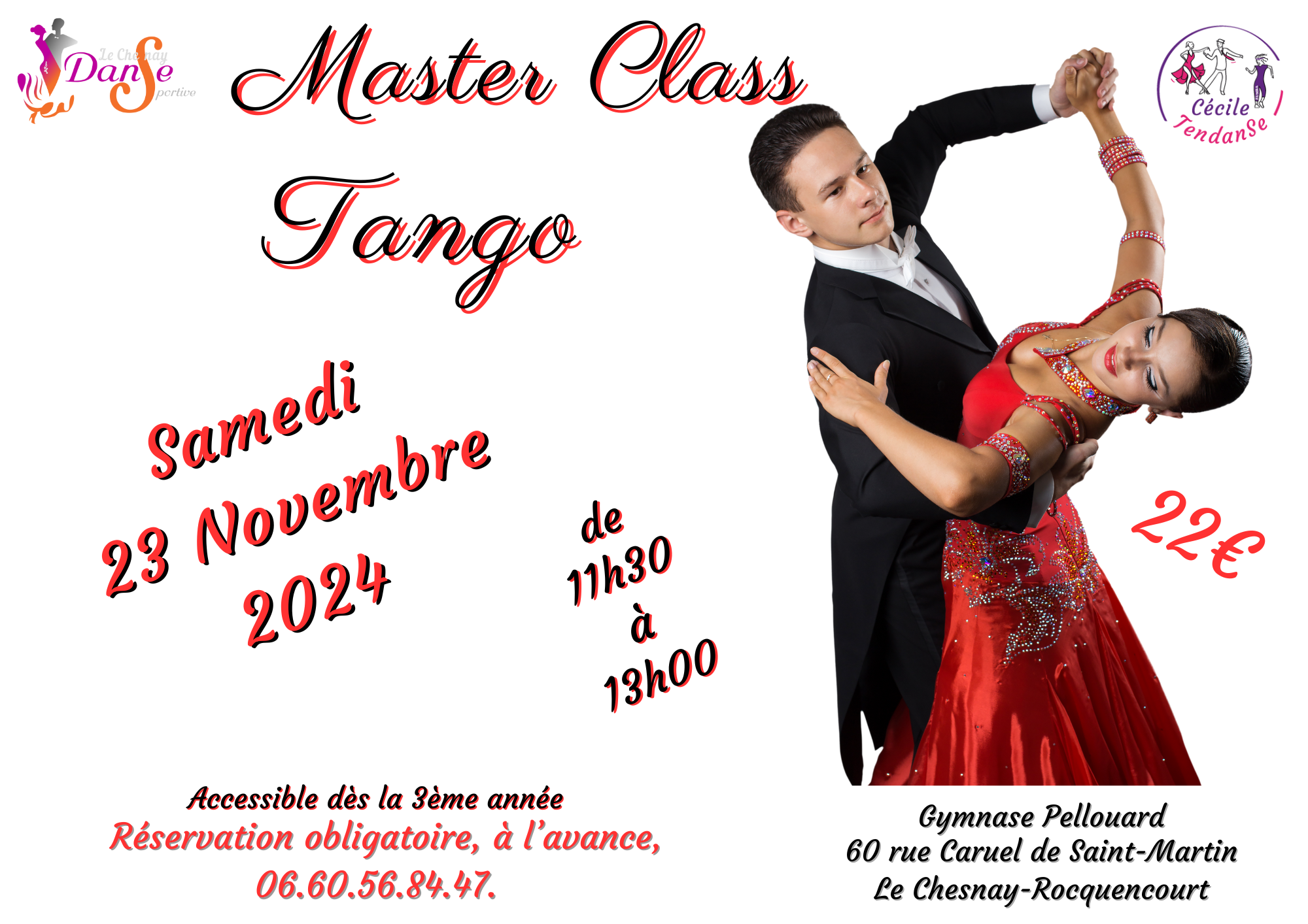 You are currently viewing Master Class Tango 23 novembre – 11h30